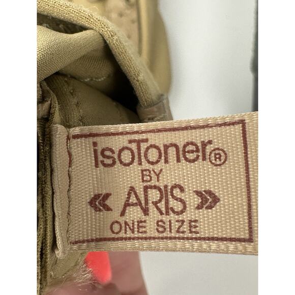 VTG 1980's Woman’s Driving Length Gloves Tan & Gray Stretch Nylon Leather Trim - Picture 6 of 9